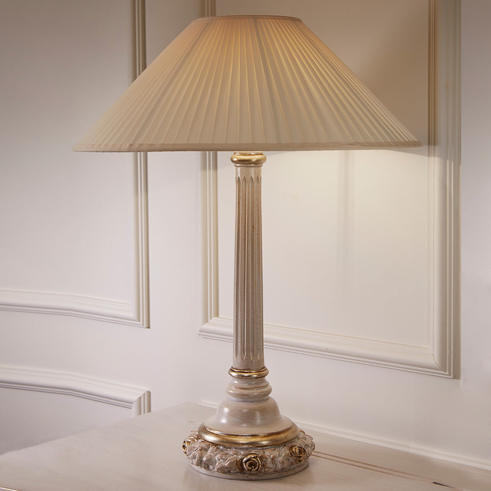 Premium Italian Rose Design Table Light, Bedside Table Lamp, Height 68 cm