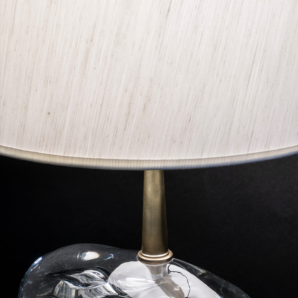 Premium Table Light With Crystal Base, Bedside Table Lamp, detail 3