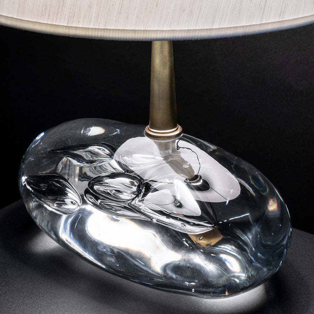 Premium Table Light With Crystal Base, Bedside Table Lamp, detail 2