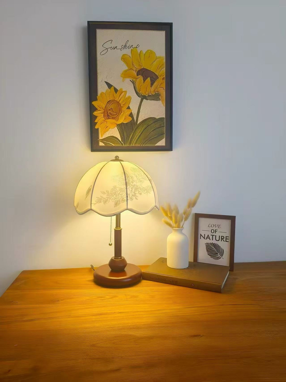 Marielle Vintage Wood Table Lamp｜Tianguang Light