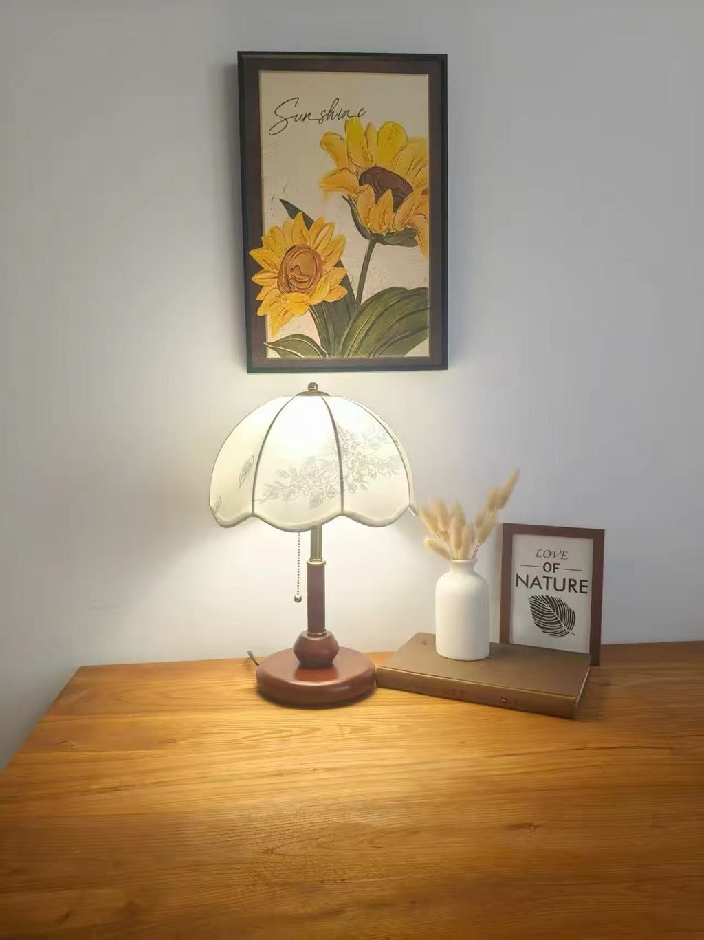 Marielle Vintage Wood Table Lamp｜Tianguang Light