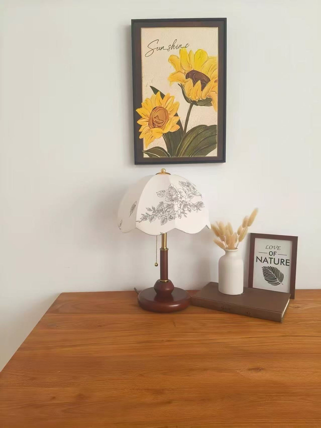 Marielle Vintage Wood Table Lamp｜Tianguang Light