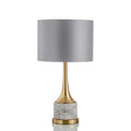 Marvella Marble Base Table Light, Bedside Table Lamp, Dia 34cm x H64cm