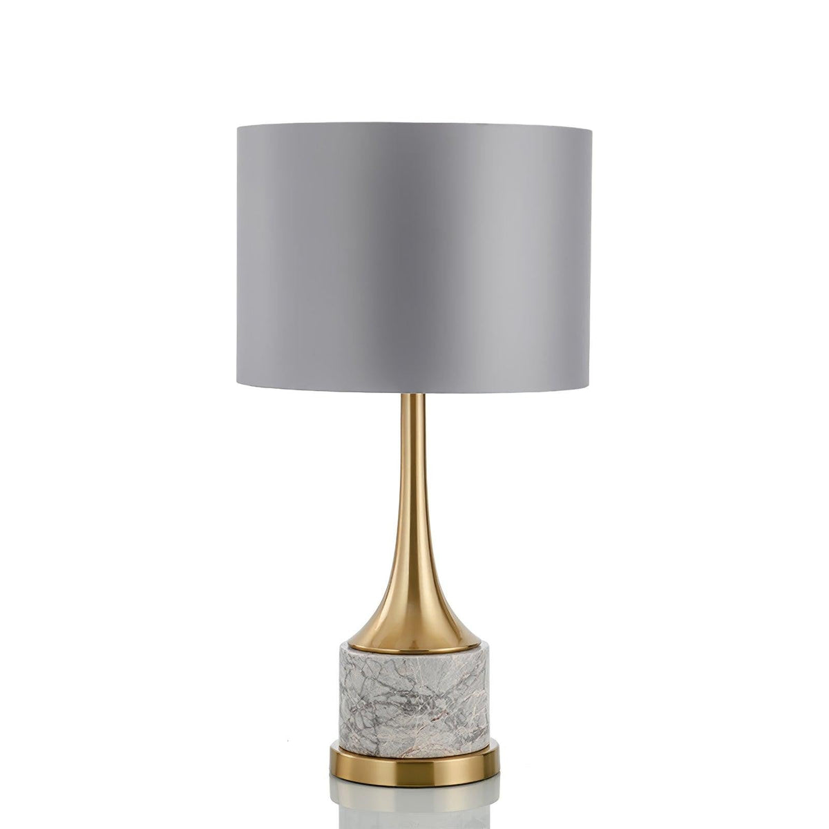 Marvella Marble Base Table Light, Bedside Table Lamp, Dia 34cm x H64cm