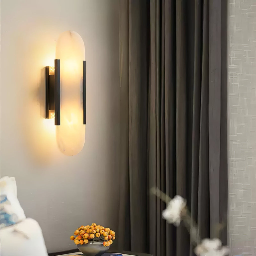 Melange Alabaster Wall Light, Bedroom Wall Sconce, detail 104
