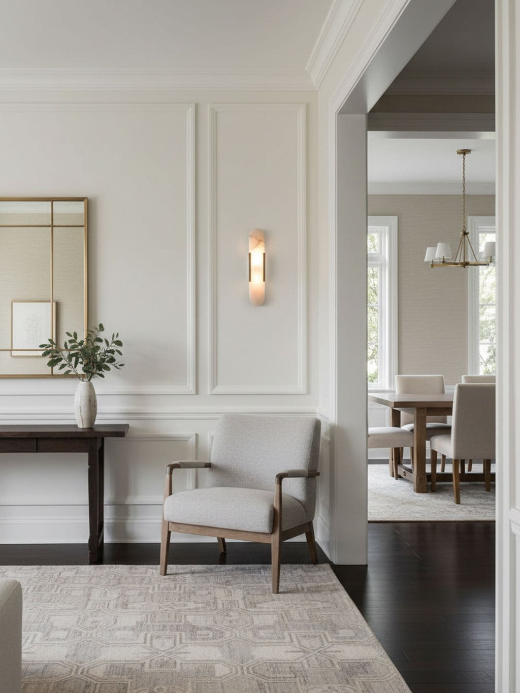 Melange Alabaster Wall Light, Bedroom Wall Sconce, detail 13