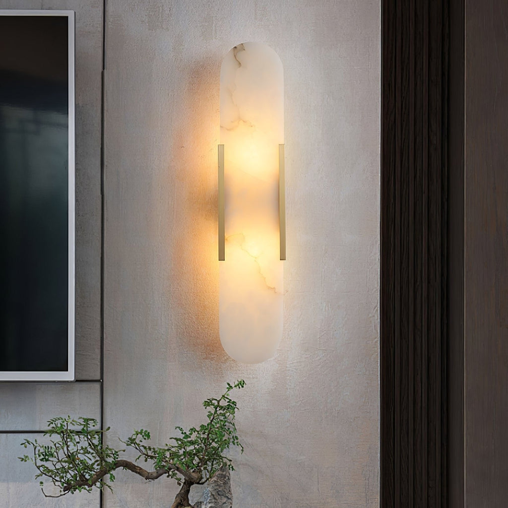 Melange Alabaster Wall Light, Bedroom Wall Sconce, detail 16
