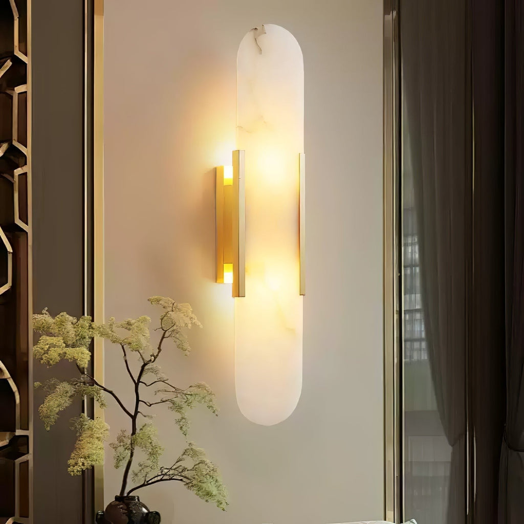 Melange Alabaster Wall Light, Bedroom Wall Sconce, detail 20