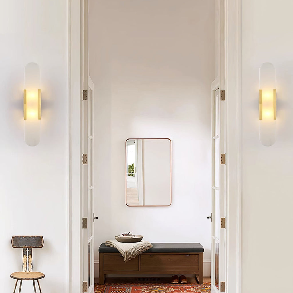 Melange Alabaster Wall Light, Bedroom Wall Sconce, detail 23