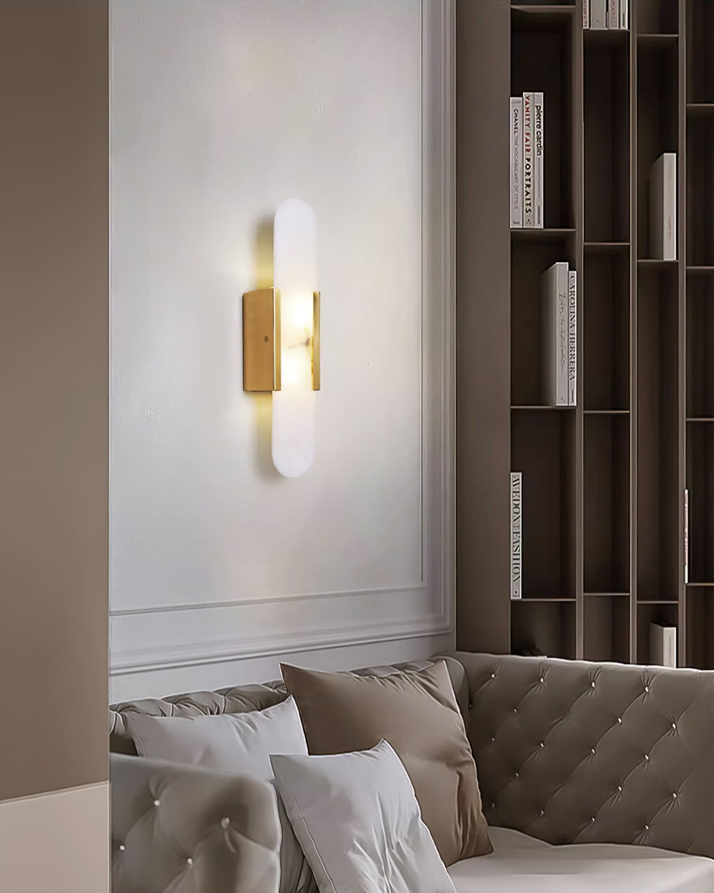 Melange Alabaster Wall Light, Bedroom Wall Sconce, detail 25