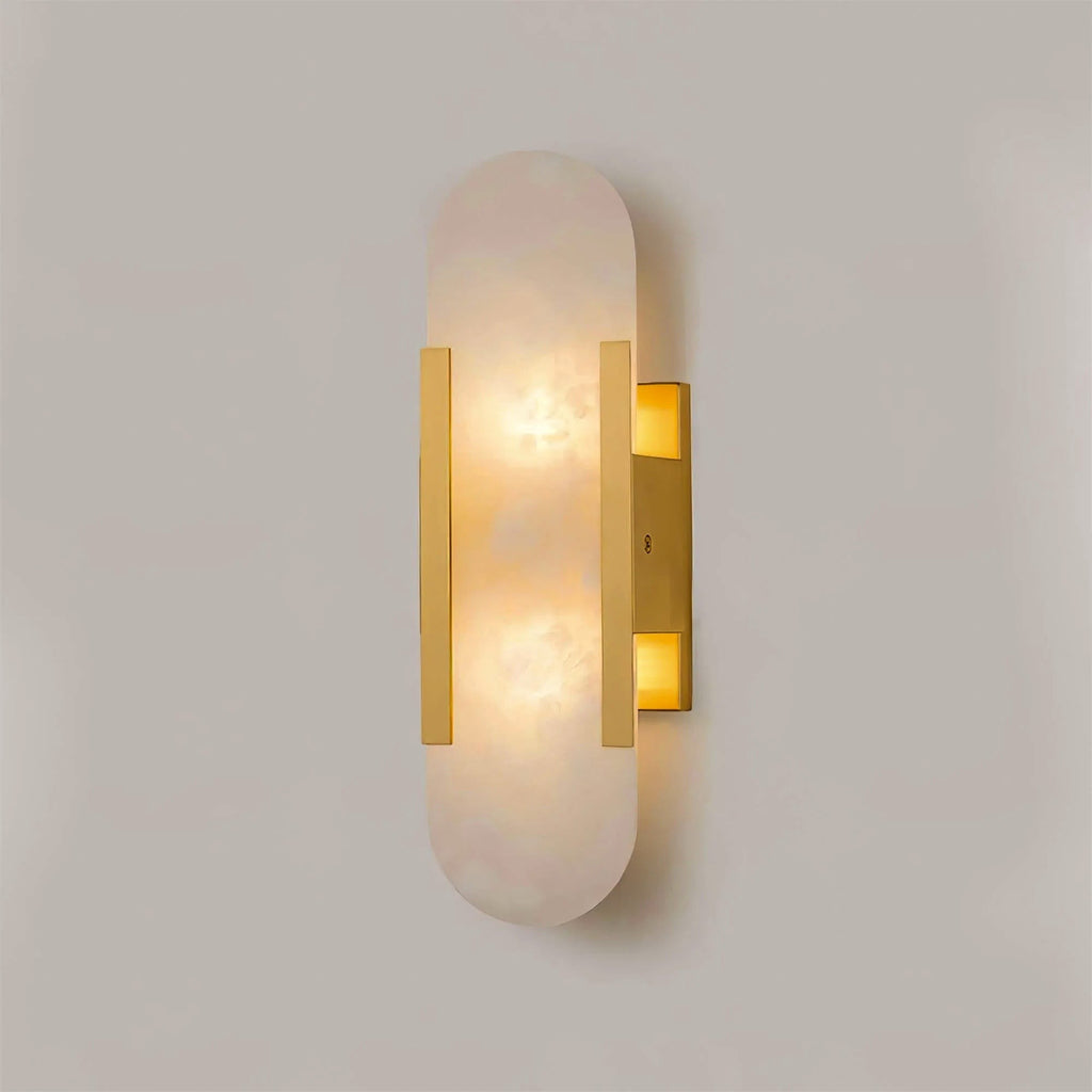 Melange Alabaster Wall Light, Bedroom Wall Sconce, detail 2