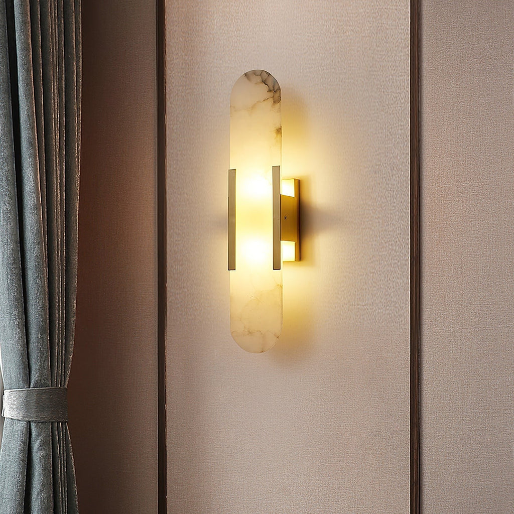 Melange Alabaster Wall Light, Bedroom Wall Sconce, detail 31
