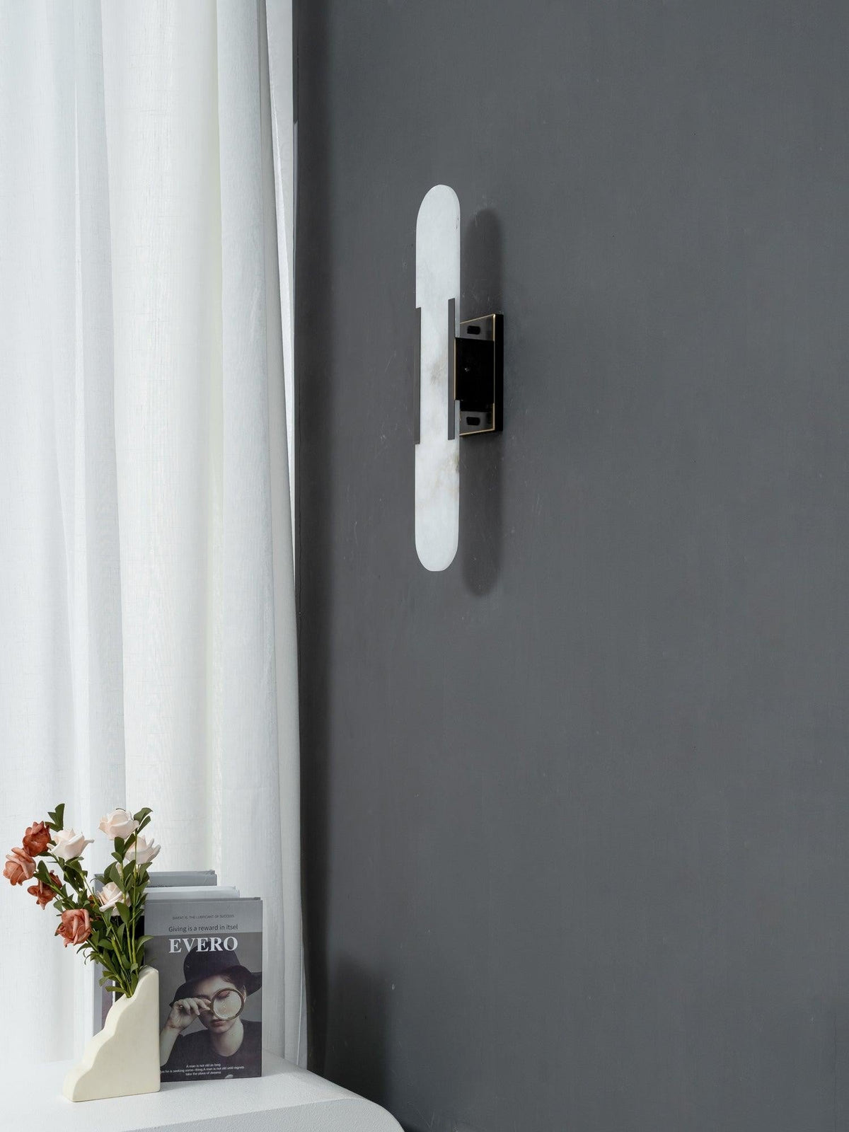 Melange Alabaster Wall Light, Bedroom Wall Sconce, detail 46