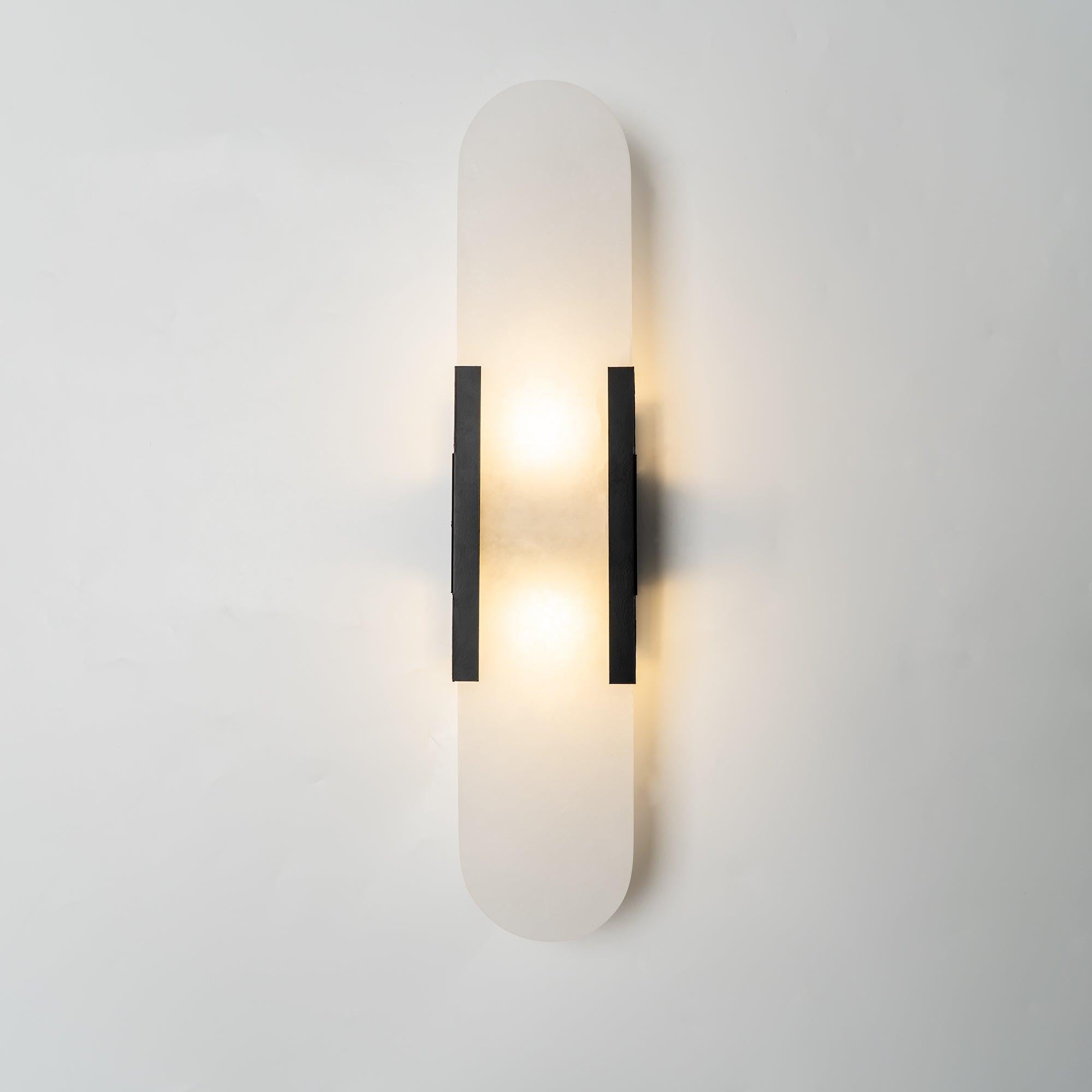 Melange Alabaster Wall Light, Bedroom Wall Sconce, detail 4