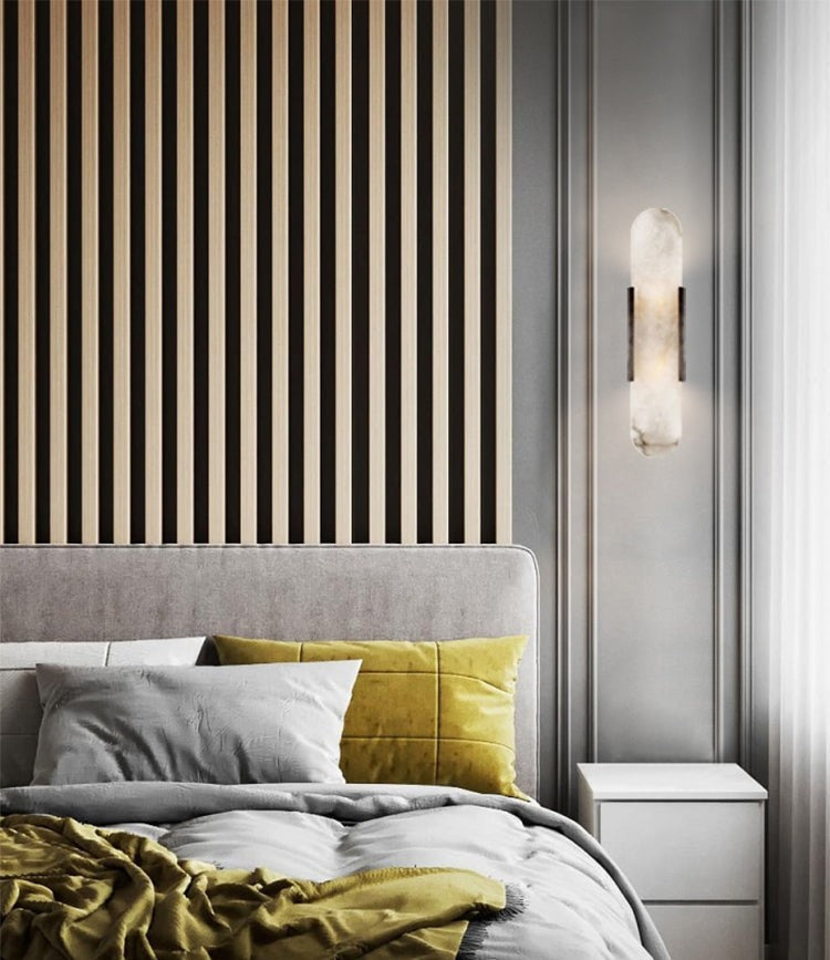 Melange Alabaster Wall Light, Bedroom Wall Sconce, detail 80