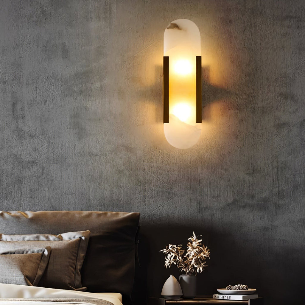 Melange Alabaster Wall Light, Bedroom Wall Sconce, detail 90