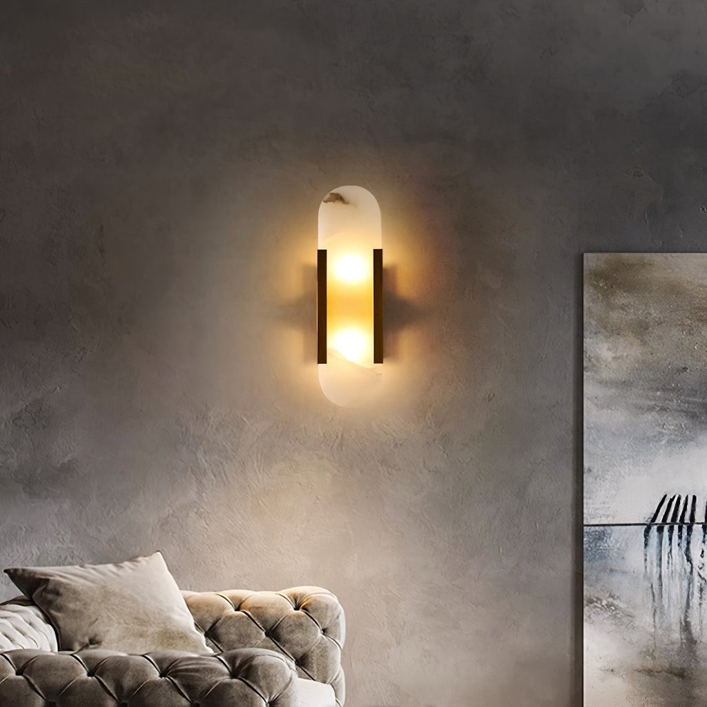 Melange Alabaster Wall Light, Bedroom Wall Sconce, detail 93