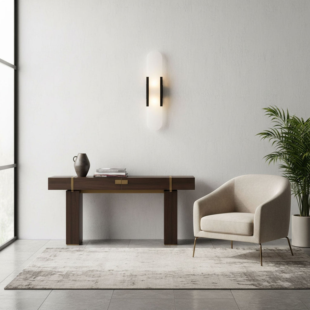 Melange Alabaster Wall Light, Bedroom Wall Sconce, detail 9