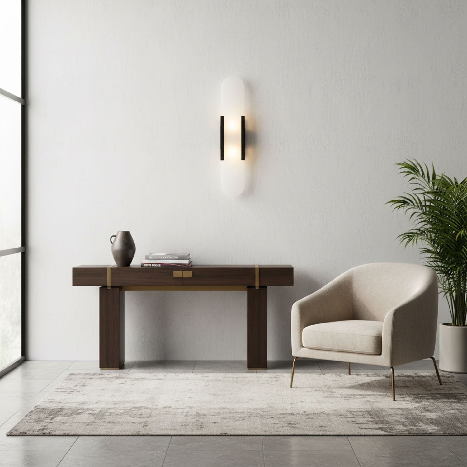 Melange Alabaster Wall Light, Bedroom Wall Sconce, detail 9