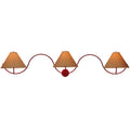 Soundwave 3 Light 17" Tall Wall Light, Bedroom Wall Sconce, Dimensions: Height: 17"