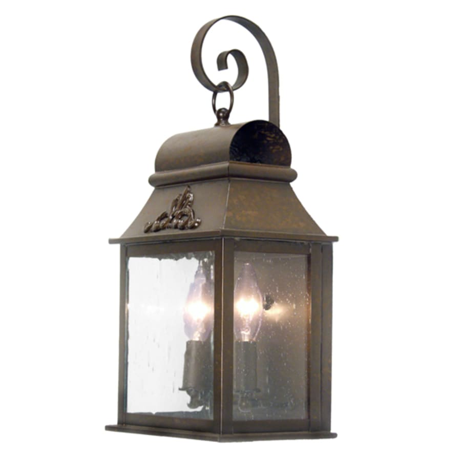 Bastille 2 Light 17" Tall Wall Light, Bedroom Wall Sconce, Dimensions: Height: 17"