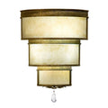 Rope 3 Light 24" Tall Wall Light, Bedroom Wall Sconce, Dimensions: Height: 24"