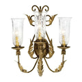French 3 Light 22" Tall Wall Light, Bedroom Wall Sconce, Dimensions: Height: 22"