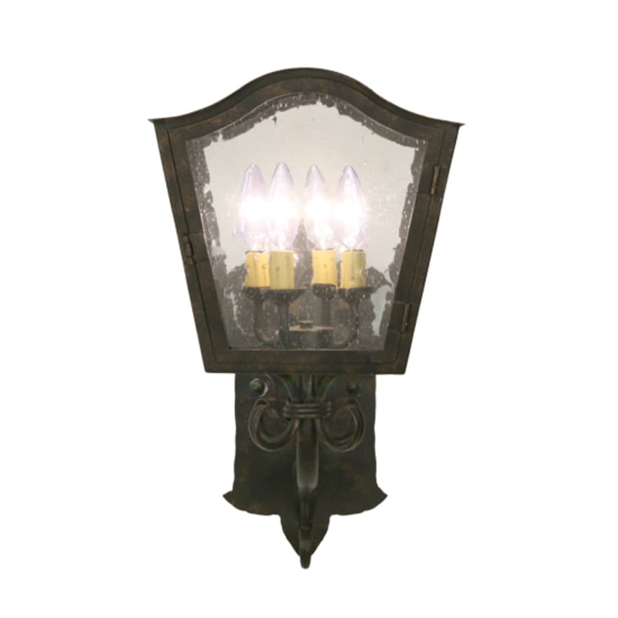 Naples 4 Light 20" Tall Wall Light, Bedroom Wall Sconce, Dimensions: Height: 20"