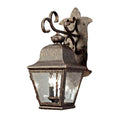 Palmer 2 Light 17" Tall Wall Light, Bedroom Wall Sconce, Dimensions: Height: 17"