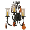 French Elegance 3 Light 23" Tall Wall Light, Bedroom Wall Sconce, Dimensions: Height: 23"