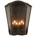 Austin 6 Light 28" Tall Wall Light, Bedroom Wall Sconce, Dimensions: Height: 28"