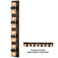 Toren 8 Light 40" Tall Wall Light, Bedroom Wall Sconce, Dimensions: Height: 40"