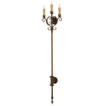 Palmira 3 Light 73" Tall Wall Light, Bedroom Wall Sconce, 2"