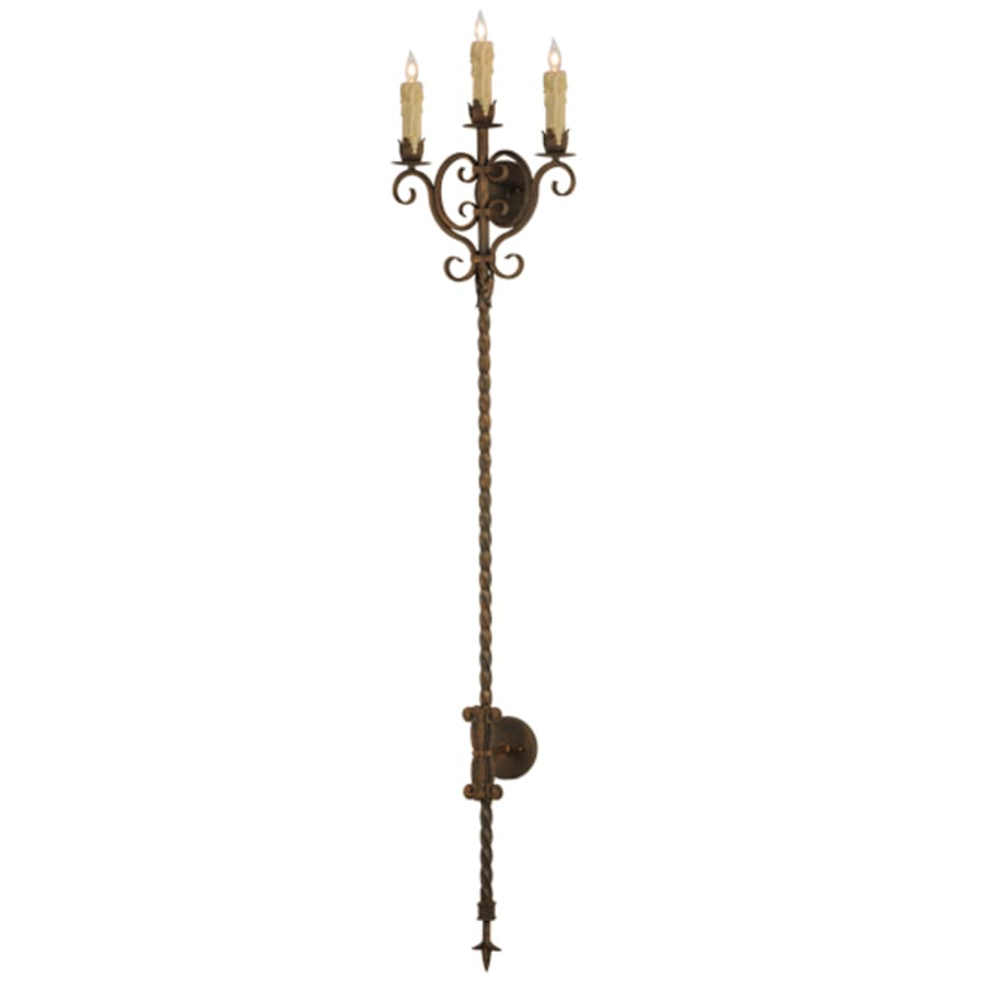 Palmira 3 Light 73" Tall Wall Light, Bedroom Wall Sconce, 2"