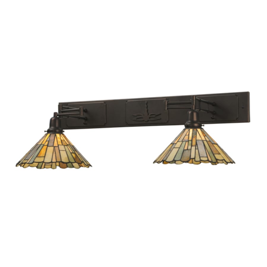 Delta 2 Light 13" Tall Wall Light, Bedroom Wall Sconce, 2"