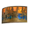 Tall Pines 2 Light 18" Tall Wall Light, Bedroom Wall Sconce, Dimensions: Height: 18"