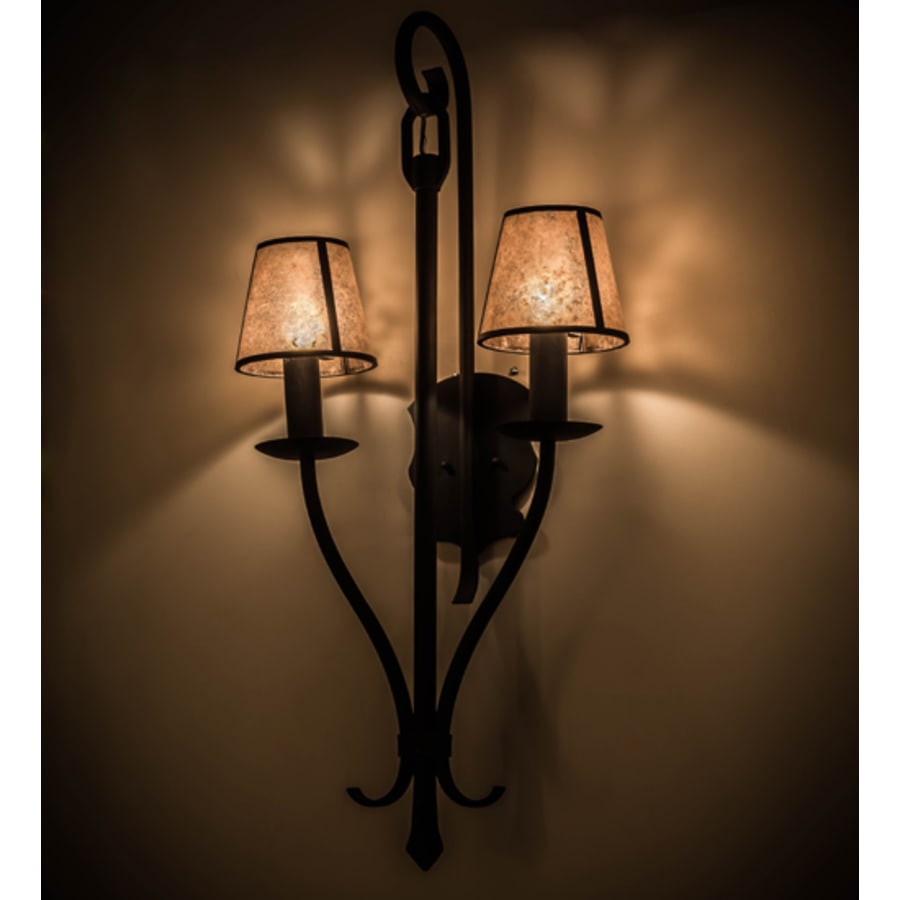 Nehring 2 Light 41" Tall Wall Light, Bedroom Wall Sconce, Dimensions: Height: 41"