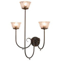 Perennial 3 Light 37" Tall Wall Light, Bedroom Wall Sconce, 2"