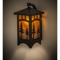 Tall Pines 15" Tall Wall Light, Bedroom Wall Sconce, Dimensions: Height: 15"