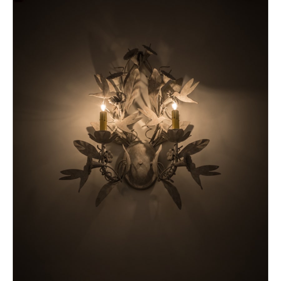 Le Printemps 2 Light 24" Tall Wall Light, Bedroom Wall Sconce, Dimensions: Height: 24"