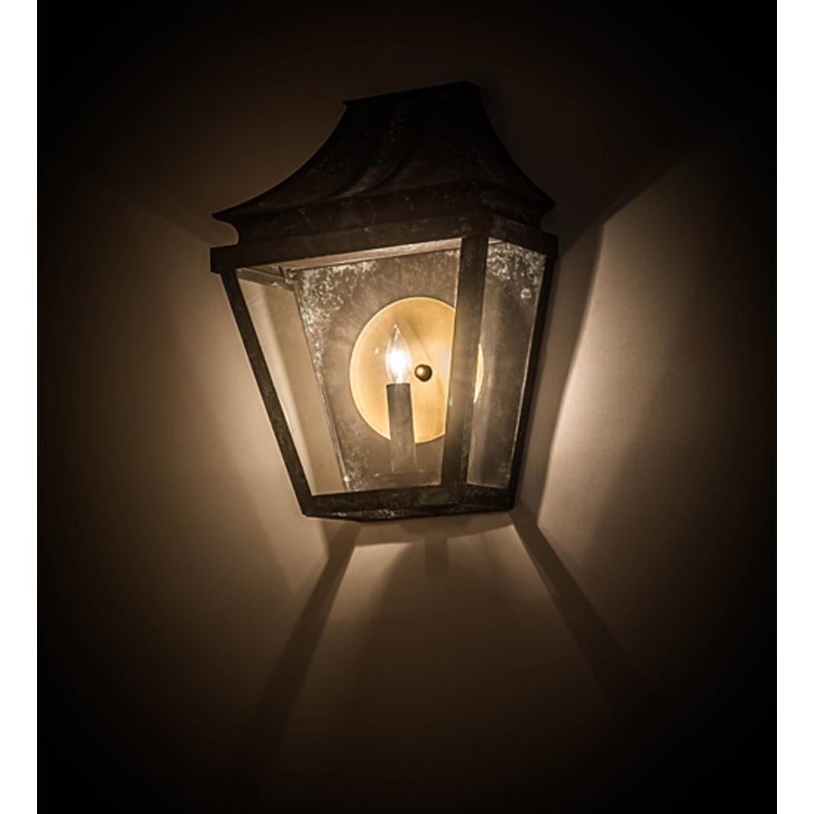 Coach 18" Tall Wall Light, Bedroom Wall Sconce, Dimensions: Height: 18"