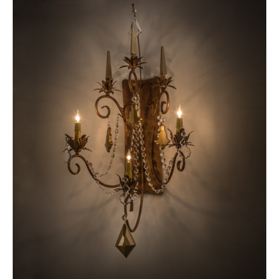 Minuet 3 Light 40" Tall Wall Light, Bedroom Wall Sconce, 2"