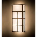 Quadrato 6 Light 42" Tall Wall Light, Bedroom Wall Sconce, Dimensions: Height: 42"