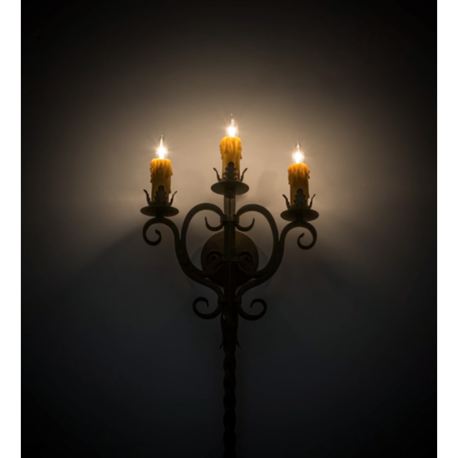 Palmira 3 Light 72" Tall Wall Light, Bedroom Wall Sconce