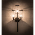 Cilindro Ashcroft 3 Light 36" Tall Wall Light, Bedroom Wall Sconce, Dimensions: Height: 36"