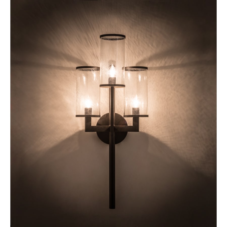 Cilindro Ashcroft 3 Light 36" Tall Wall Light, Bedroom Wall Sconce, Dimensions: Height: 36"