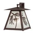 Scotch Pine 19" Tall Wall Light, Wall Sconce, Dimensions: Height: 19"