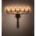 Almonte 6 Light 30" Tall Wall Light, Wall Sconce, Dimensions: Height: 30"