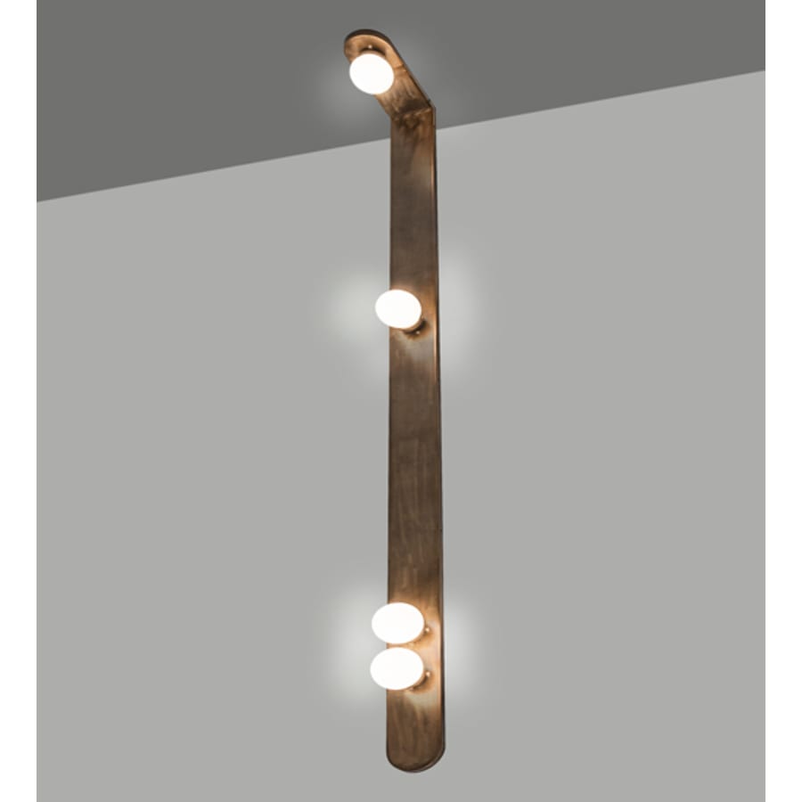 Sanderson 4 Light 108" Tall Wall Light, Bedroom Wall Sconce, Dimensions: Height: 108"