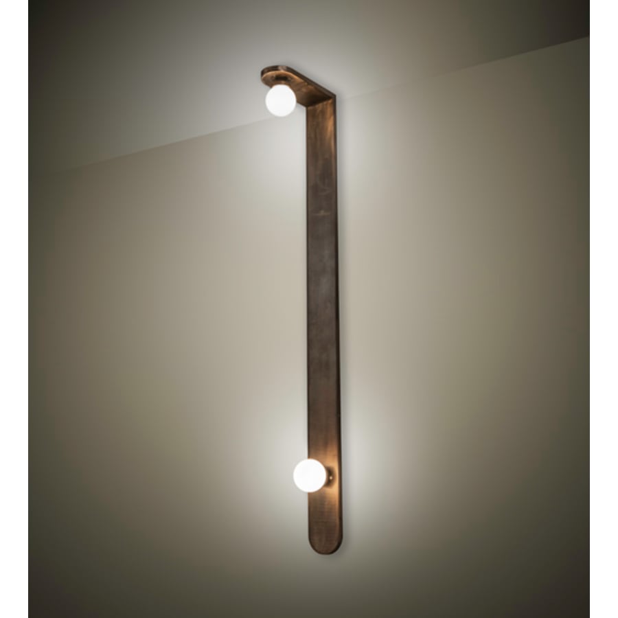 Sanderson 2 Light 78" Tall Wall Light, Bedroom Wall Sconce, Dimensions: Height: 78"